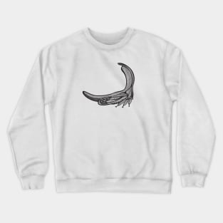 Treehopper Ink Art - cool and fun insect design - on white Crewneck Sweatshirt